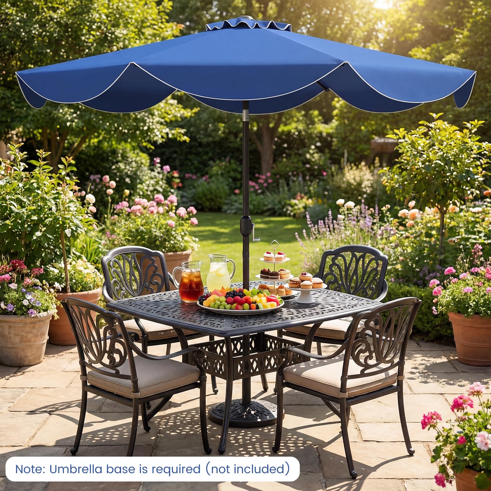 Tangkula 9 FT Patio Umbrella w/Crank Handle
