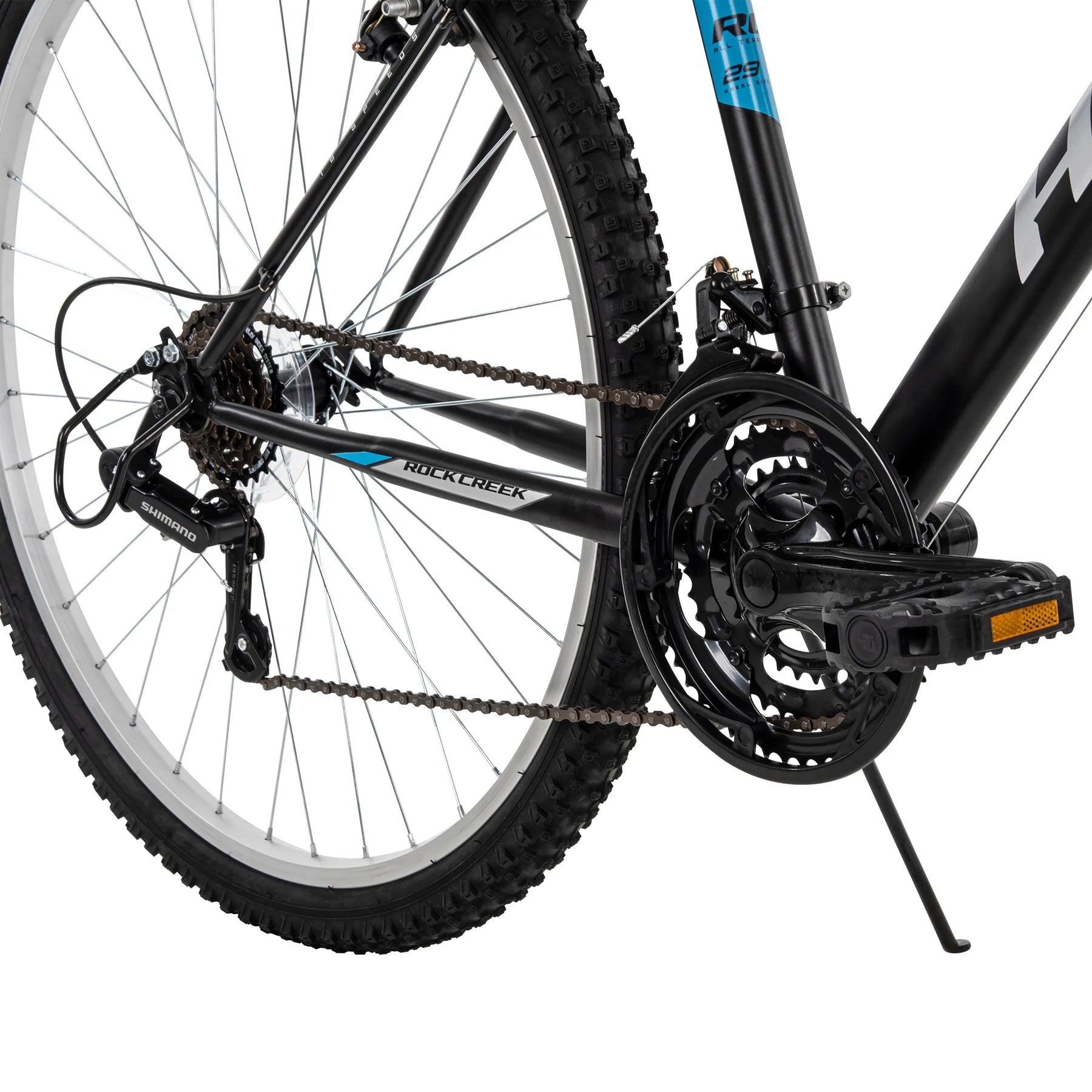 Huffy 29" Rock Creek Mountain Bike, Fits Riders 5'0"+, Matte Black, Adult, Men'S